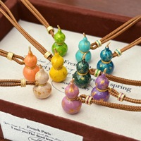 Nouveau Collier Plante Coloré Effet Goutte d'Huile Dopamine Printemps/Été, Chaîne de Pull en Cuivre Haut de Gamme, Mode Niche Luxe Léger