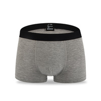 LYX018 Nouveau caleçon respirant pour homme en fibre de bambou, caleçons de couleur unie, caleçons convexes en U