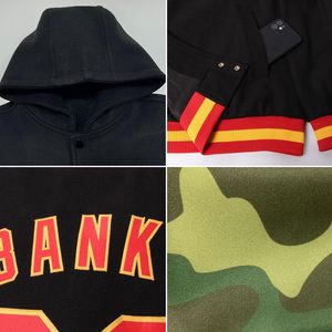 Custom Varsity Hoodie <b>Jacket</b> Graffiti Pattern Baseball Letterman Bomber Coat Men's Autumn Breathable Cotton Blend S-5XL - Product Image 3