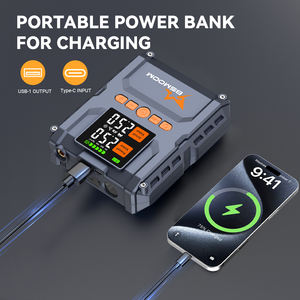 Démarreur portable 12 V pour <span class=keywords><strong>voiture</strong></span> et moto 3000A avec lumière LED et gonfleur de pneus 100 % <span class=keywords><strong>test</strong></span>é - Product Image 2