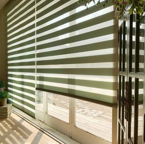 Persianas Coreanas Zebra Colección Sally, Cortinas Enrollables Automáticas Motorizadas Personalizadas para Día y Noche, Cortinas Modernas para Ventanas - Product Image 1