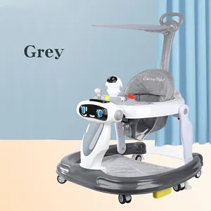 XIAOTANGLANG 360 Universal Wheel Plastic Music Cartoon Baby Walker con musica che suona <span class=keywords><strong>per</strong></span> Baby Boy e Girls - Product Image 1