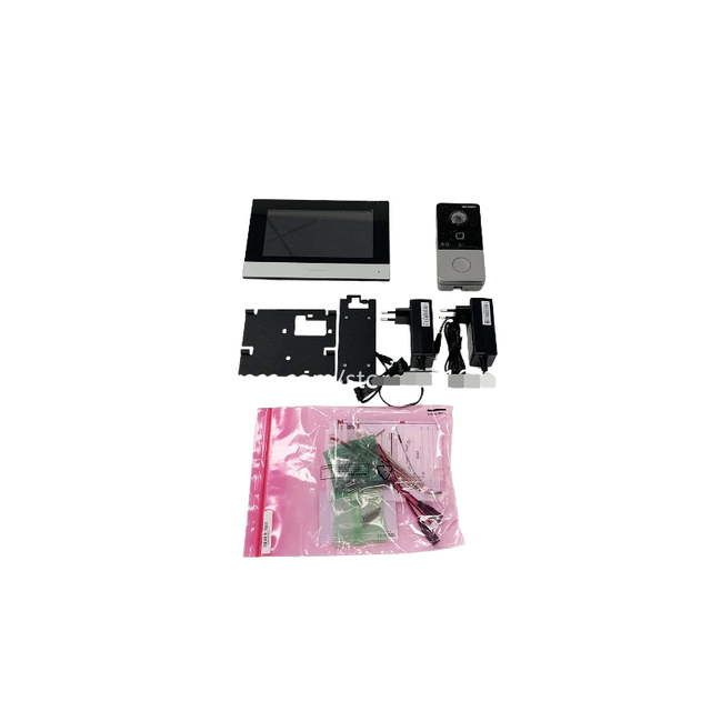 Hik Ready to Ship IP Video Intercom Kit  DS-KV8113-WME1 + DS-KH6320-WTE1 + 16 GB TF Card Hik Kit DS-KIS604-P(C)