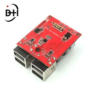 โมดูลชาร์จไฟในรถยนต์ DC-DC Buck Step-down 8V-35V เป็น 5V 8A 40W ฮับชาร์จไฟ USB 4 พอร์ต บอร์ดจ่ายไฟสำหรับชาร์จมือถือ - Product Image 3