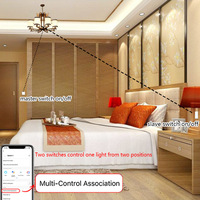 Norme européenne 1/2/3 Gang Zigee Smart Life Tuya Smart switch Wifi Touch Light Switch wall switch