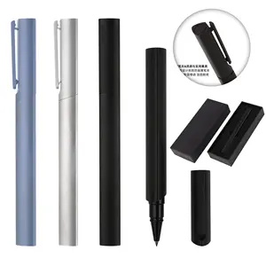TTX促销礼品定制设计笔热转印设计印花金属滚筒笔中性笔带标志