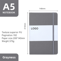 Cahier de notes A5 personnalisé, couverture unie, Pages vierges, couleurs disponibles