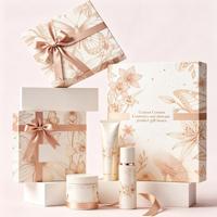 Boîte cadeau rigide écologique personnalisée pour cosmétiques |   Emballage en carton avec estampage à chaud doré et laminage mat