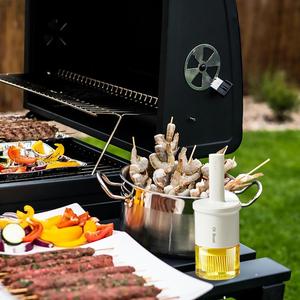3 Color Option Multifunctional 2 in 1 Kitchen Cook Oil Pot <b>Bottle</b> Container <b>Brush</b> - Product Image 5