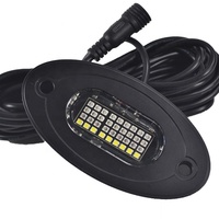 Kingshowstar 36W RGBW Rock Light Le plus lumineux 12V Kit de phares LED pour UTV ATV Offroad Multi-Color IP68 Rock Light