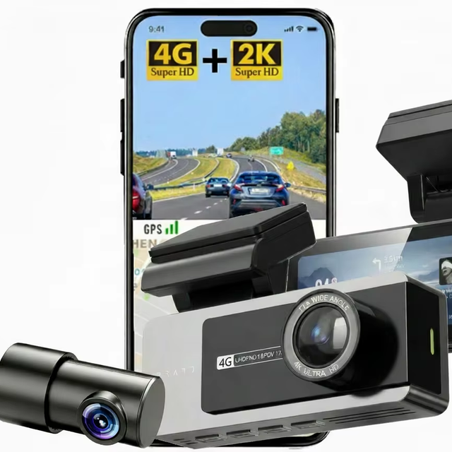 Factory Wholesale Dual Lens AI Dash Cam 4.0 Inch IPS LCD 1080P Car DVR Video Recorder with Night Vision 1 Year Warranty