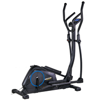 BESTGYM BGE112 Elliptique Magnétique 3 Poulies, Forte Intensité, Durabilité, Roues Arrière en Acier, Unisexe, Usage Domestique, Écran LCD
