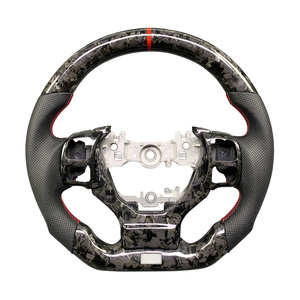 Volante de Cuero Perforado de Fibra de Carbono Forjado Personalizado para IS 300 350 500 F Sport 2016-2022 - Product Image 1