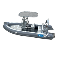Bateau semi-rigide de luxe Haide CE DL540 de 18 pieds, bateau semi-rigide gonflable de 5 m en tissu Hypalon, longueur 5,20-5,60 m, bateau semi-rigide Rib-520, bateau semi-rigide 560