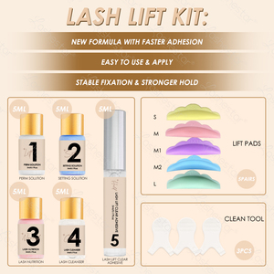 Kit <span class=keywords><strong>de</strong></span> Laminación <span class=keywords><strong>de</strong></span> <span class=keywords><strong>Pestañas</strong></span> y Cejas Lashestar Korea Lifing, Marca Privada, DIY, Semipermanente - Product Image 2