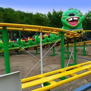 Remise de haute qualité manèges de parc d'attractions Wacky Worm Track Train Caterpillar Mini Roller Coaster à vendre - Product Image 3
