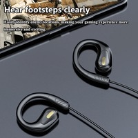 Écouteurs filaires Type-C avec suppression du bruit ENC, étanchéité IPX-3, intra-auriculaires à suspension, contrôle par crochet d'oreille, son surround Hi-Fi, basses puissantes, pour le sport
