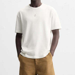 Camiseta <span class=keywords><strong>Charlo</strong></span> de Alta Calidad, Personalizada, 100% Algodón, Diseño Oversize, Lavado Ácido, Manga Corta, Corte Corto para Hombre - Product Image 1