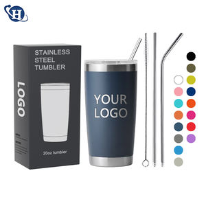 도매 <span class=keywords><strong>20</strong></span> 온스 스테인레스 스틸 이중 벽 진공 Vasos 텀블러 클래식 여행 컵 텀블러 열 커피 머그 컵 뚜껑 - Product Image 1