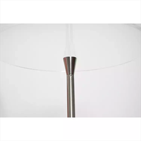 Podio de mesa de acrílico transparente moderno con soporte de acero para restaurantes, bodas, oficinas y aulas