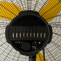 Ventilateur de pulvérisation d'eau à haut volume BLDC de 36 pouces, IP54, haute pression, robuste, mobile, pour extérieur, avec roues