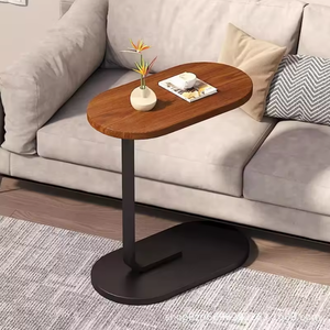 طاولة صغيرة من خشب إم دي إف صديقة للبيئة حديثة مع سطح من كلوريد البولي فينيل لنمط القهوة والمطاعم وغرفة النوم واستخدام غرفة المعيشة - Product Image 3