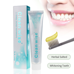 Pâte Dentifrice Personnalisable (OEM) Pas Chère, Contre les Gencives qui Saignent et la Sensibilité, Blanchissante, aux Herbes Salées, Sans Fluorure - Product Image 1
