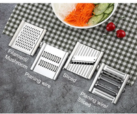 4 In 1 Multifunctionele Groentesnijder Rasp Snijder Shredders Fruit Aardappel Dunschiller Wortelrasp Thuis Gadget Keukenaccessoires