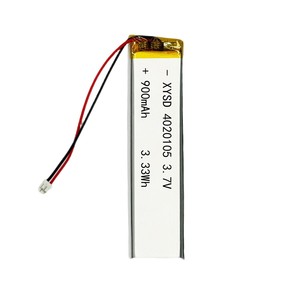 4020105 900Mh 3.7V แบตเตอรี่ลิเธียมโพลิเมอร์สำหรับไฟ LED แถบไฟตู้เสื้อผ้าตู้เสื้อผ้า - Product Image 2