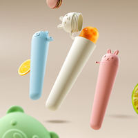 Moule à glace et sucettes glacées en PP+TPE de qualité alimentaire, motif animaux de dessin animé (lapin, ours), série JW660, vente en gros JOOHUB