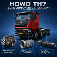 Camion tracteur Sinotruk HOWO TH7 6x4 Euro 4 d'occasion vérifié pour remorques porte-conteneurs et plateau, camion tracteur HOWO 6*4