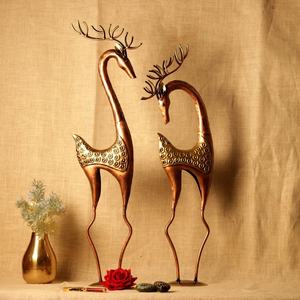 Figurine décorative de renne en fer, objet décoratif en métal fait main pour la décoration de Noël, la décoration intérieure et comme article cadeau - Product Image 5