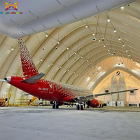 Grande tente hangar gonflable portable pour avions, imperméable et durable, pour entrepôt sportif intérieur/extérieur, tente pneumatique