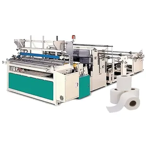 Machine de fabrication de papier hygiénique enrouleuse de papier hygiénique semi-automatisée