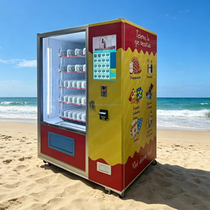 Máquina expendedora de bebidas y refrigerios totalmente automática, muy vendida, máquina expendedora comercial autoservicio sin personal las 24 horas - Product Image 1