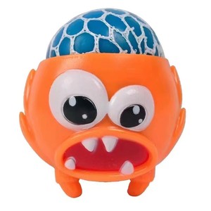 Juguetes Antiestrés de TPR con Diseño de Monstruo Pequeño con Ojos Grandes, Divertidos, Lindos e Interesantes para Niños, Novedad - Product Image 5