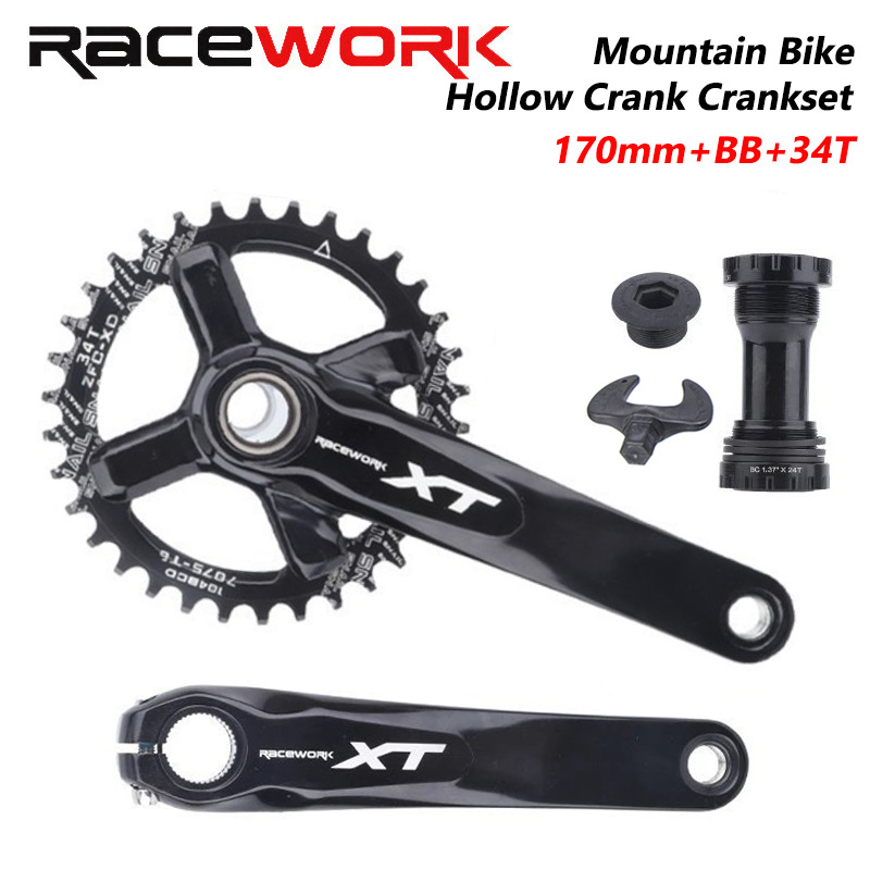 Juego de bielas de 170 mm, 34 dientes - Negro