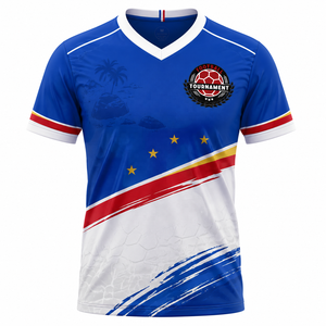 Custom Printed <b>Soccer</b> Fan Jersey Celebration Shirt Sublimated Fan Club Mesh Football Shirt For Event Team Name Number - Product Image 3