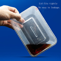 Récipient de fast-food en PP pour micro-ondes Boîte à lunch jetable personnalisée à emporter Boîte à lunch Bento avec couvercles