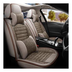 Sarung jok mobil kulit bisnis kain Linen, penutup kantung udara anjing depan belakang cocok untuk Renault Ecosport <span class=keywords><strong>Hyundai</strong></span> Lulu AnC2 - Product Image 2