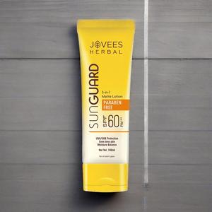 Jovees Herbal Sunguard Spf 60 3 In 1 Matte Lotion 100 Ml Fading Spots And Moisturizing - Product Image 2