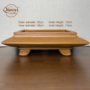 Macetas de bonsái de arcilla púrpura Yixing sin esmaltar, duraderas, retro, ecológicas, maceta decorativa cuadrada para plantar en interiores para uso doméstico - Product Image 2