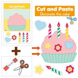 Libro de Actividades para Preescolares: Aprende a Cortar, Práctica de Corte y Pegado, Manualidades Sensoriales, Juguete DIY, Desarrollo de Habilidades con Tijeras - Product Image 4