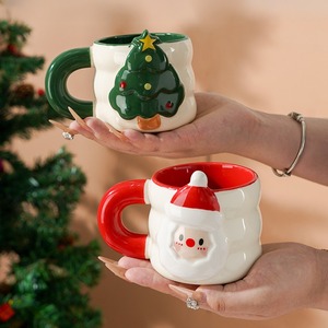 Taza de Cerámica de Santa Claus para Navidad, 340 ml, Diseño de Dibujos Animados, Resistente al Calor, para Café, para Fiestas en Casa - Product Image 4