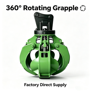 YTCT Yantai Chengtai Pinza a 5 griffe per scarti metallici e polipropilene, tipo 'Orange Peel Grapple', per escavatore - Product Image 1