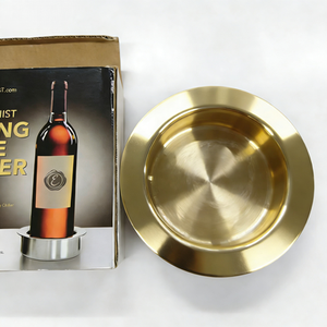 Base d'aérateur de bouteille de vin en acier inoxydable sur mesure, refroidissement rapide pour les amateurs de vin, usinée CNC - Product Image 1
