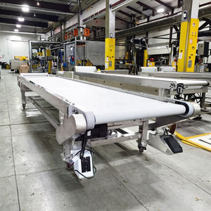 สายพานสแตนเลสสายพานลำเลียงอาหารปลอดภัย304สแตนเลสสายพานลำเลียงอาหารสีขาวพียูอุตสาหกรรมค้าปลีกราคาไม่แพง5เมตรสำหรับร้านค้า - Product Image 2