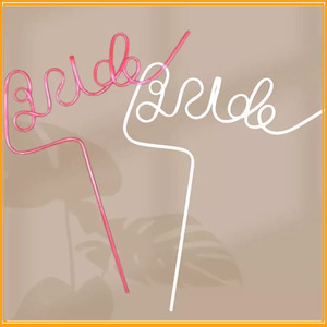 حفلة العازبة الحيوانات الأليفة القش العروس دش زينة الزفاف لتكون هدية العروس - Product Image 2