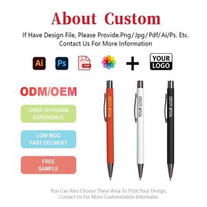 Promotional High Quality Multicolor Soft Touch Ballpoint <b>Pen</b> Blank Personalized Logo Metal Ball <b>Pen</b> With Logo - Product Image 3