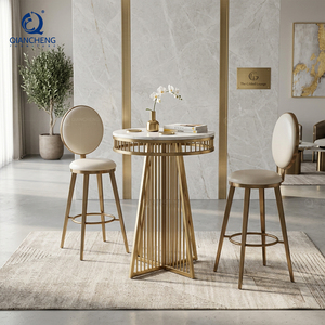 Personalizado europeo de forma redonda de lujo de la boda de oro Ss muebles decorados MDF <span class=keywords><strong>pasteles</strong></span> soporte y dulce mesa de postre para cumpleaños - Product Image 3